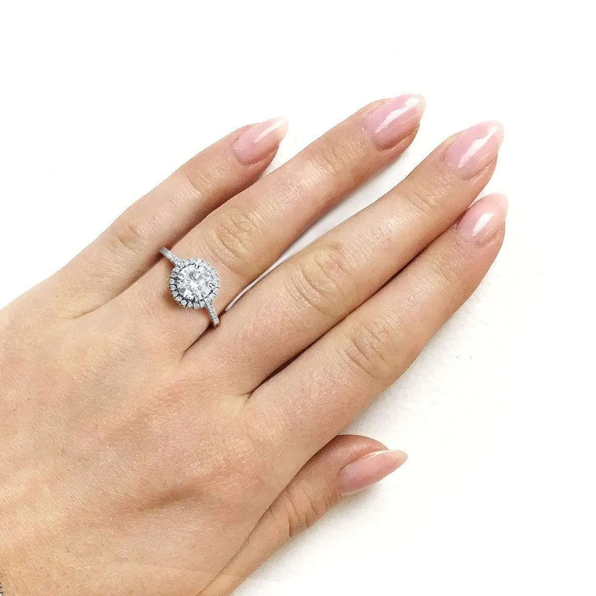 1-1/4ct.tw Original Round 6.5 Halo Ring