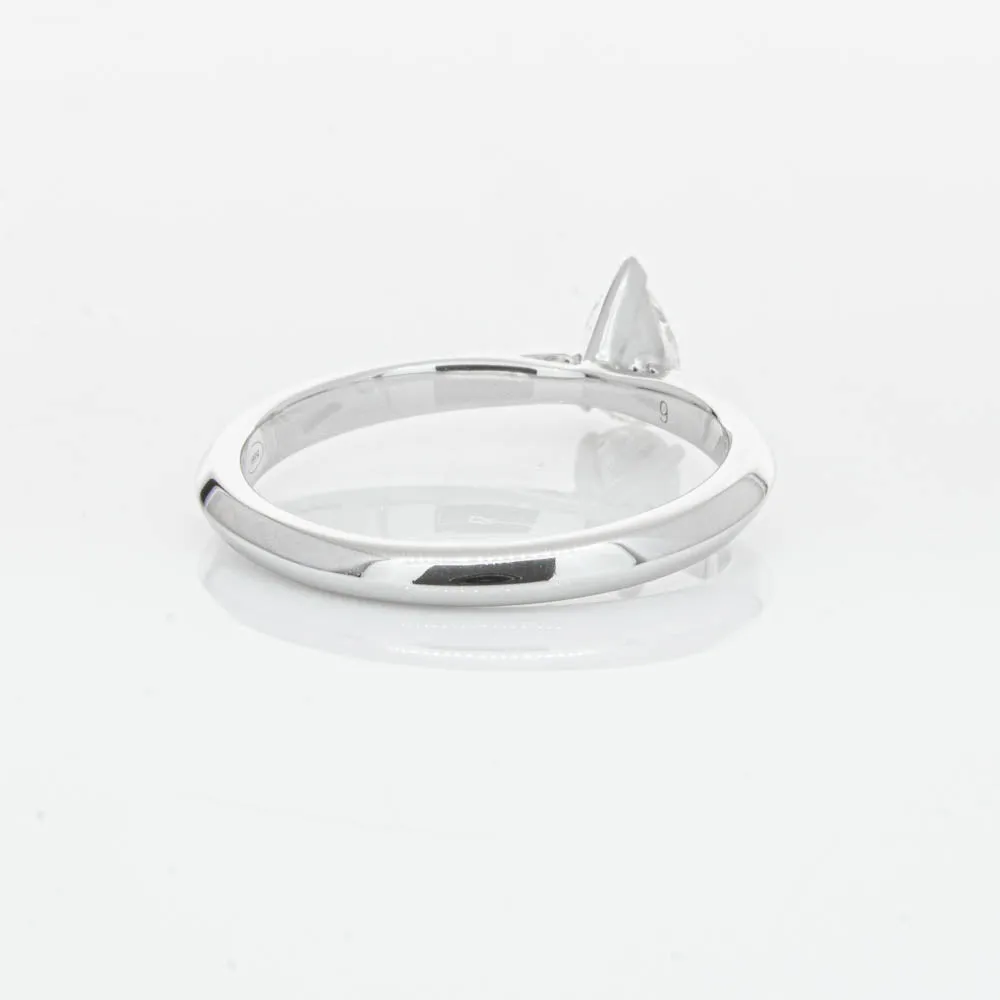 18ct White Gold .40ct Pear Cut Diamond Venetian Ring