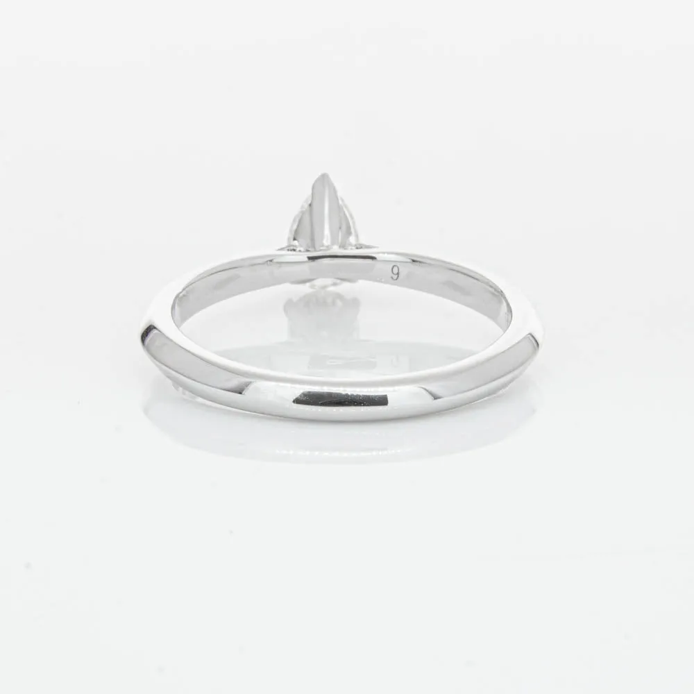18ct White Gold .40ct Pear Cut Diamond Venetian Ring