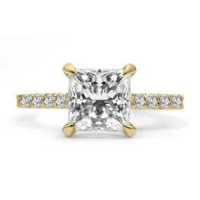 Ally | Princess Moissanite Engagement Ring