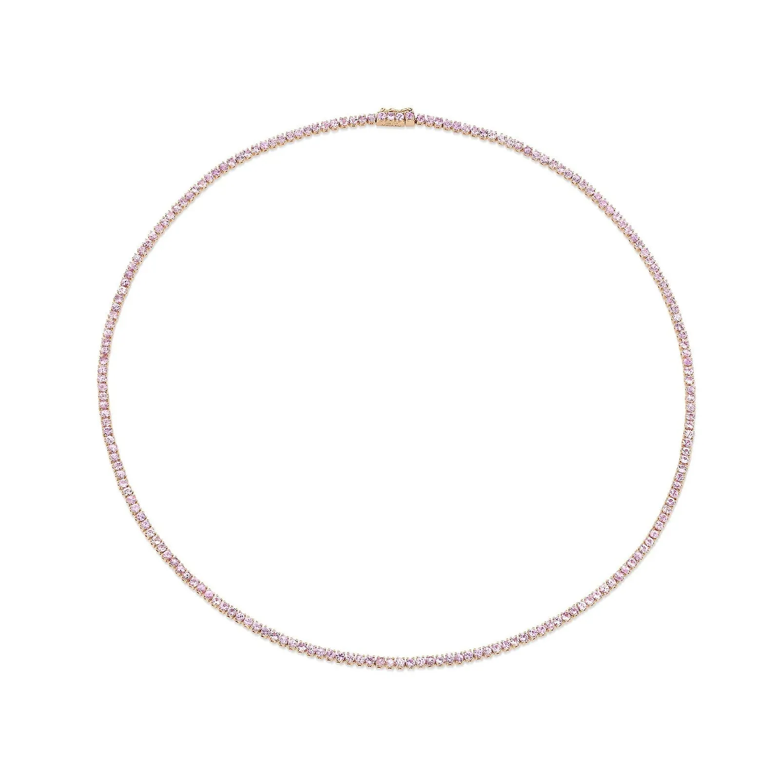 Anita Ko Large Pink Sapphire Hepburn Necklace