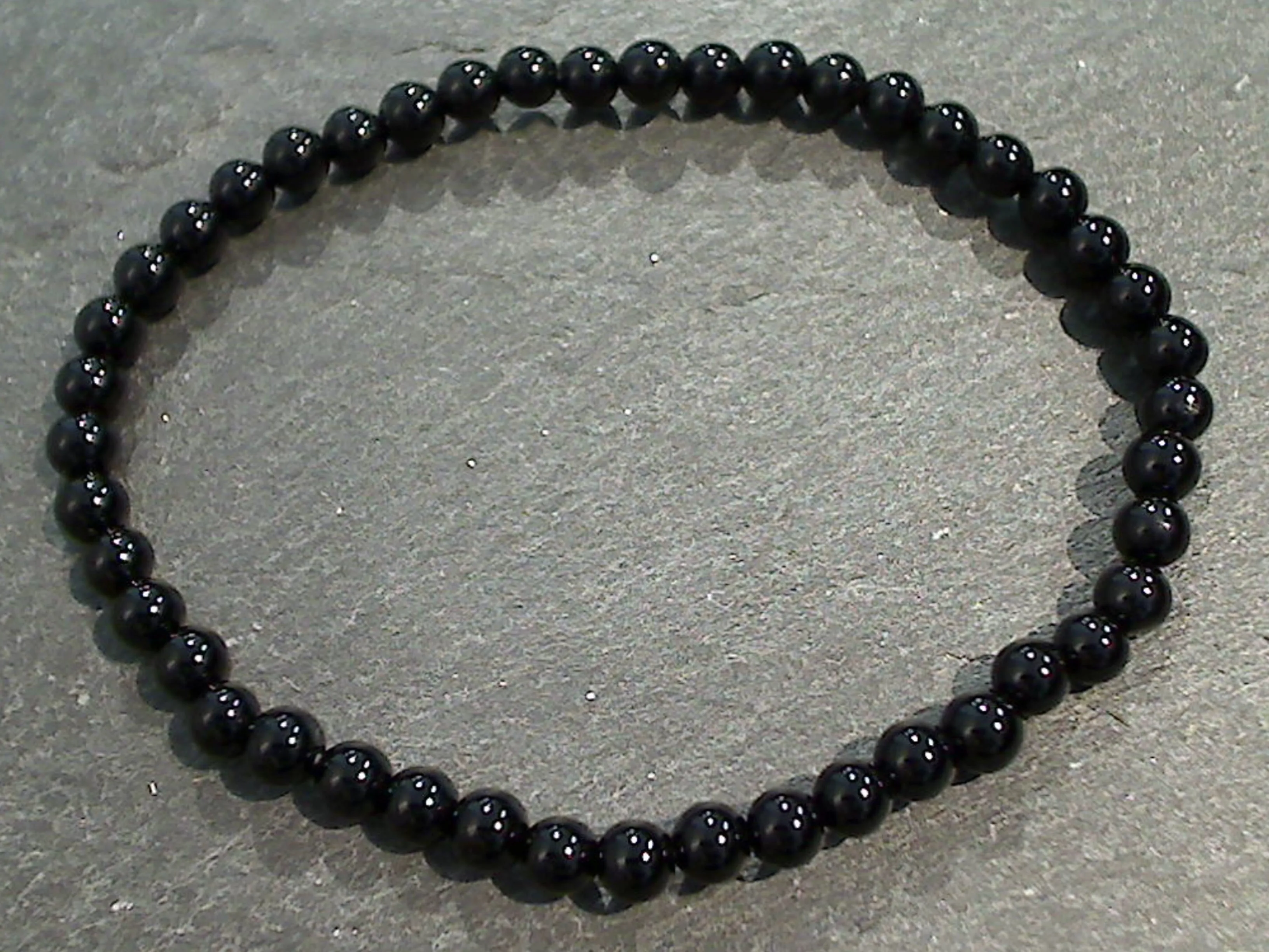 Black Onyx 4MM Stretch Bracelet