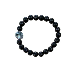 Black Onyx Bracelet 8 mm Round Beads