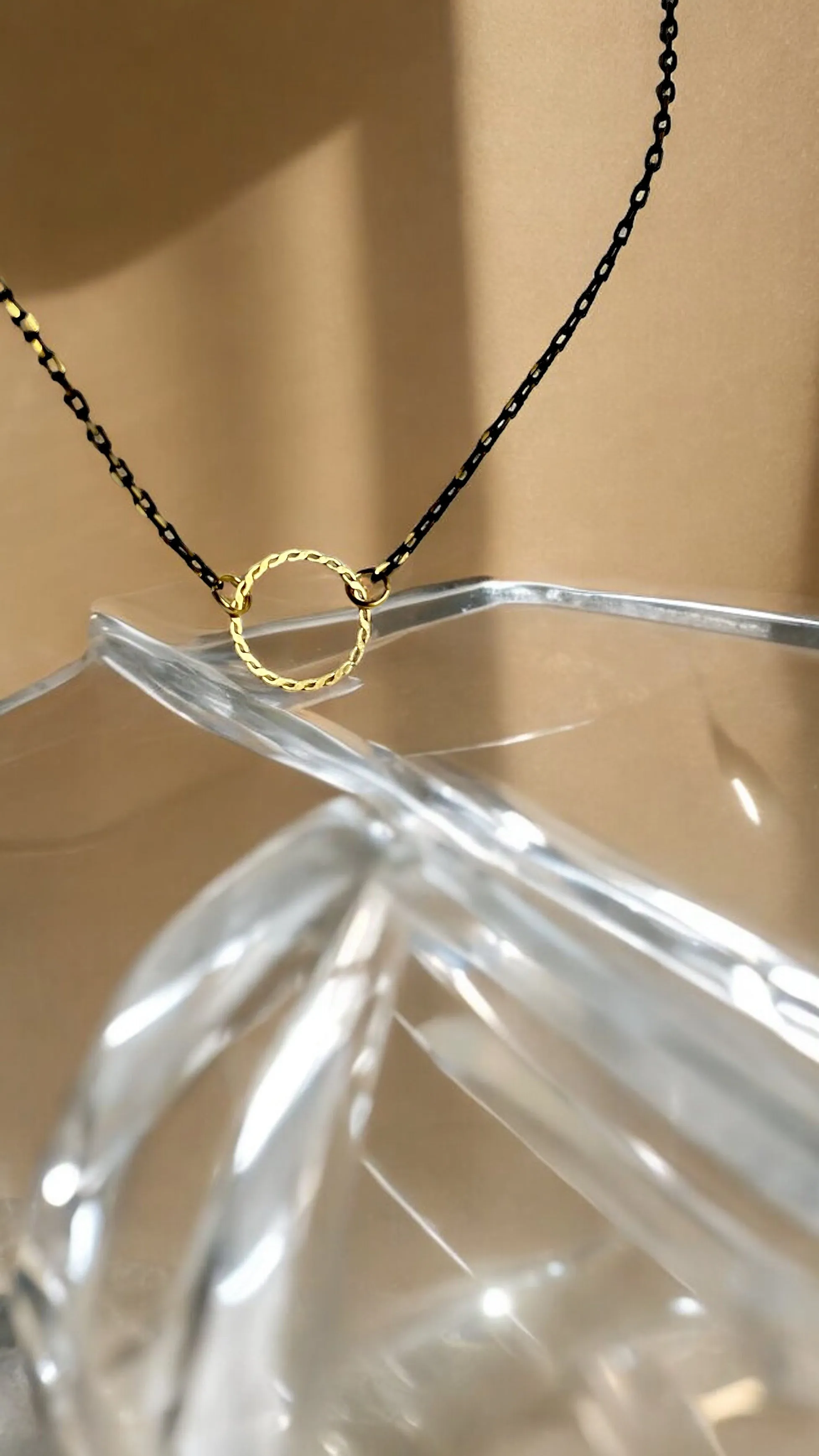 Boho Open Circle Choker Necklace