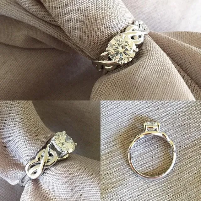 Celtic Knot Solitaire Engagement Ring