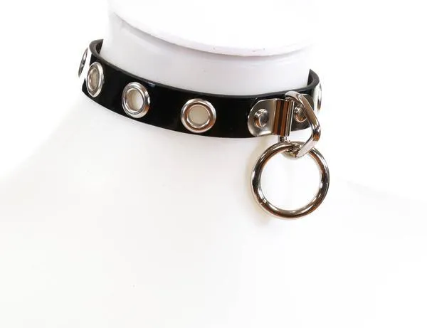 EYELET SUB BONDAGE CHOKER