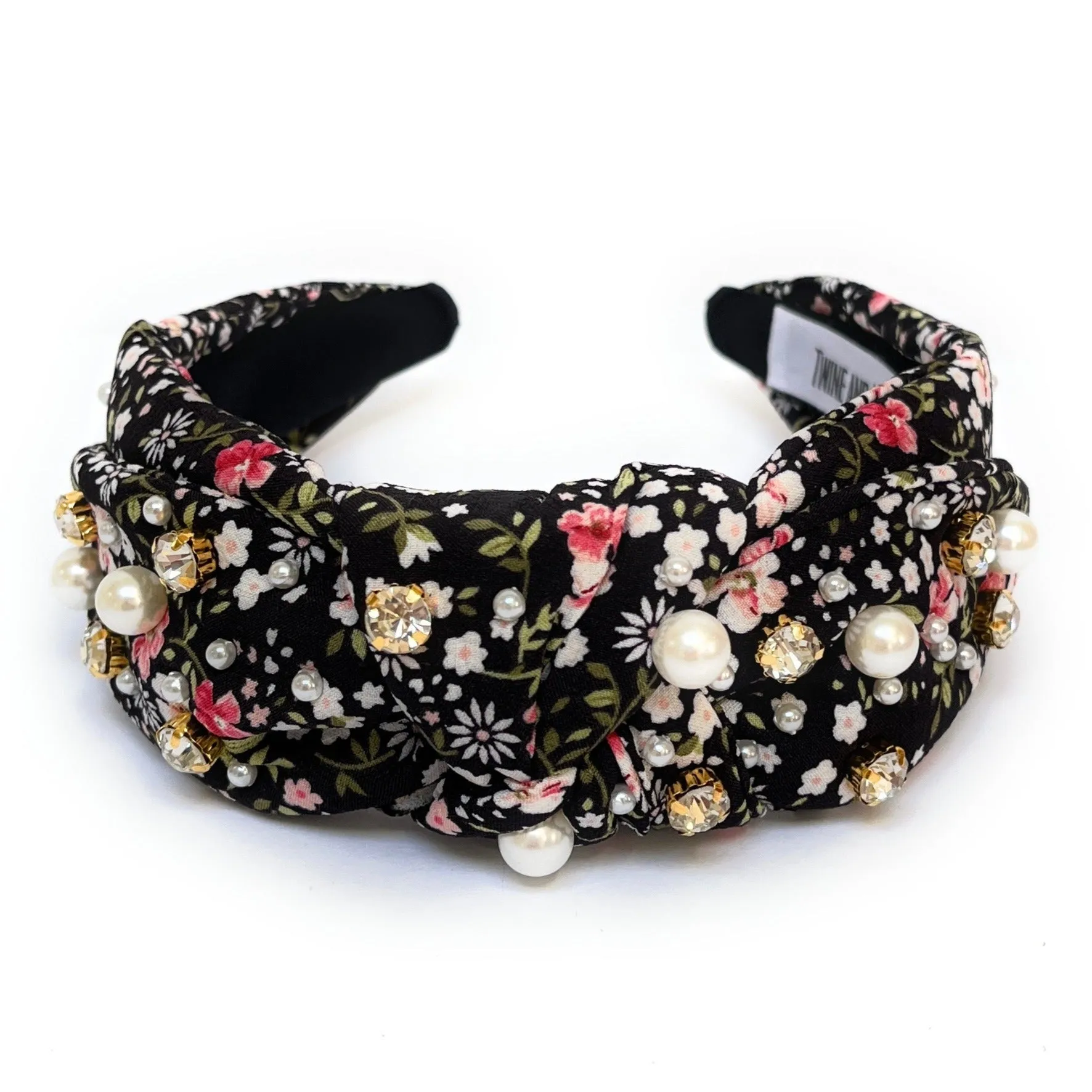 Floral Bow Embellished Knot Headband (more colors)