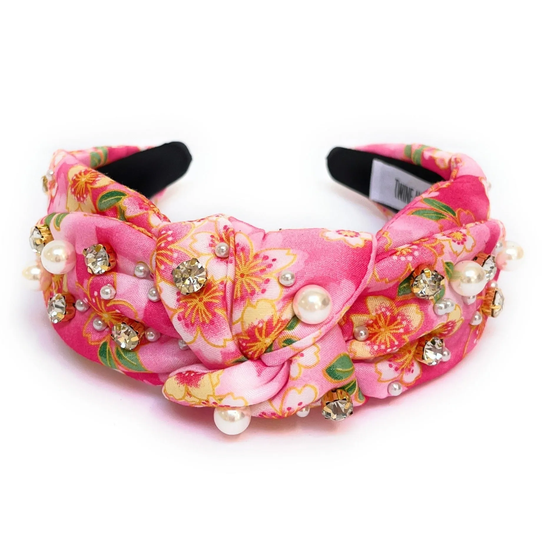 Floral Bow Embellished Knot Headband (more colors)