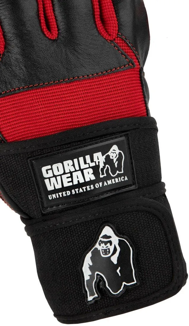 Gorilla Wear Dallas Wrist Wrap Gloves - Black/Red