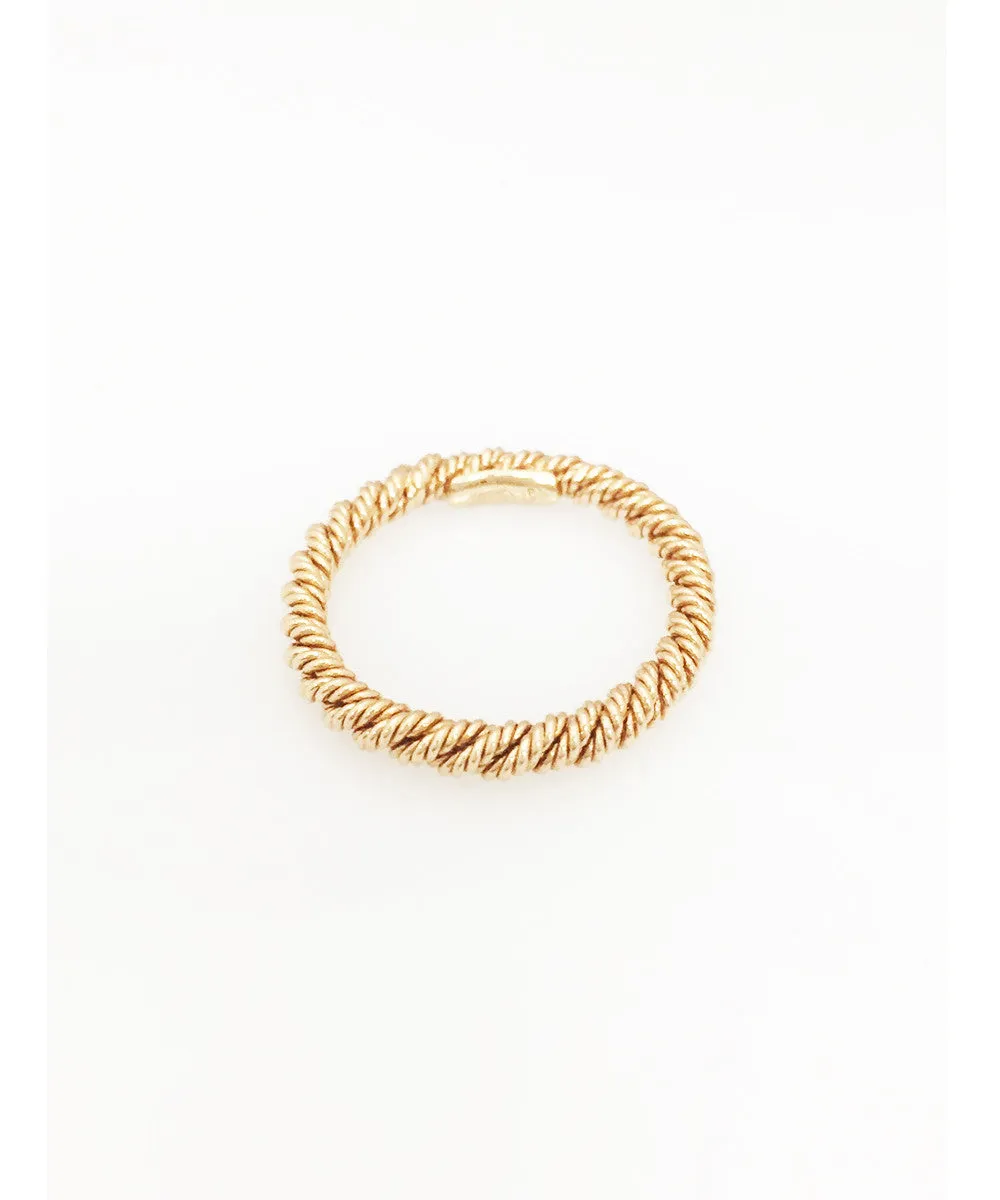 Handmade 18KPG Ring Guard