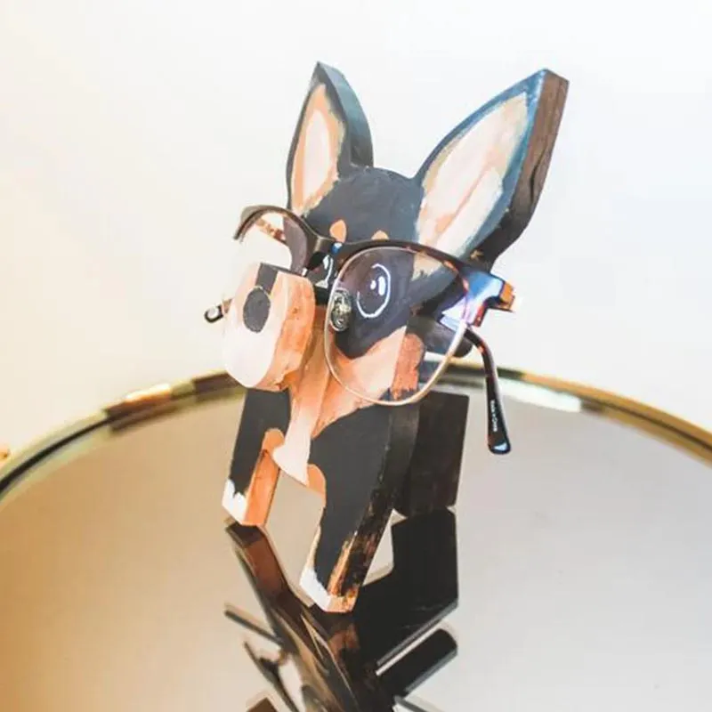 Handmade Glasses Stand Lovely Pinscher