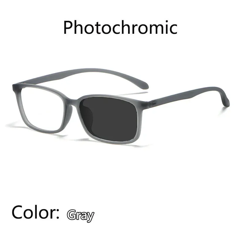Kocolior Unisex Full Rim Square Tr 90 Hyperopic Reading Glasses 98007