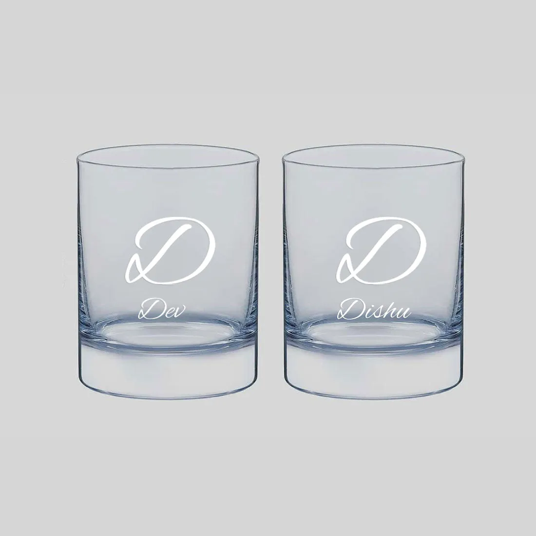 New Personalized Whiskey Glass - Gift For Him Husband Boyfriend - Initials