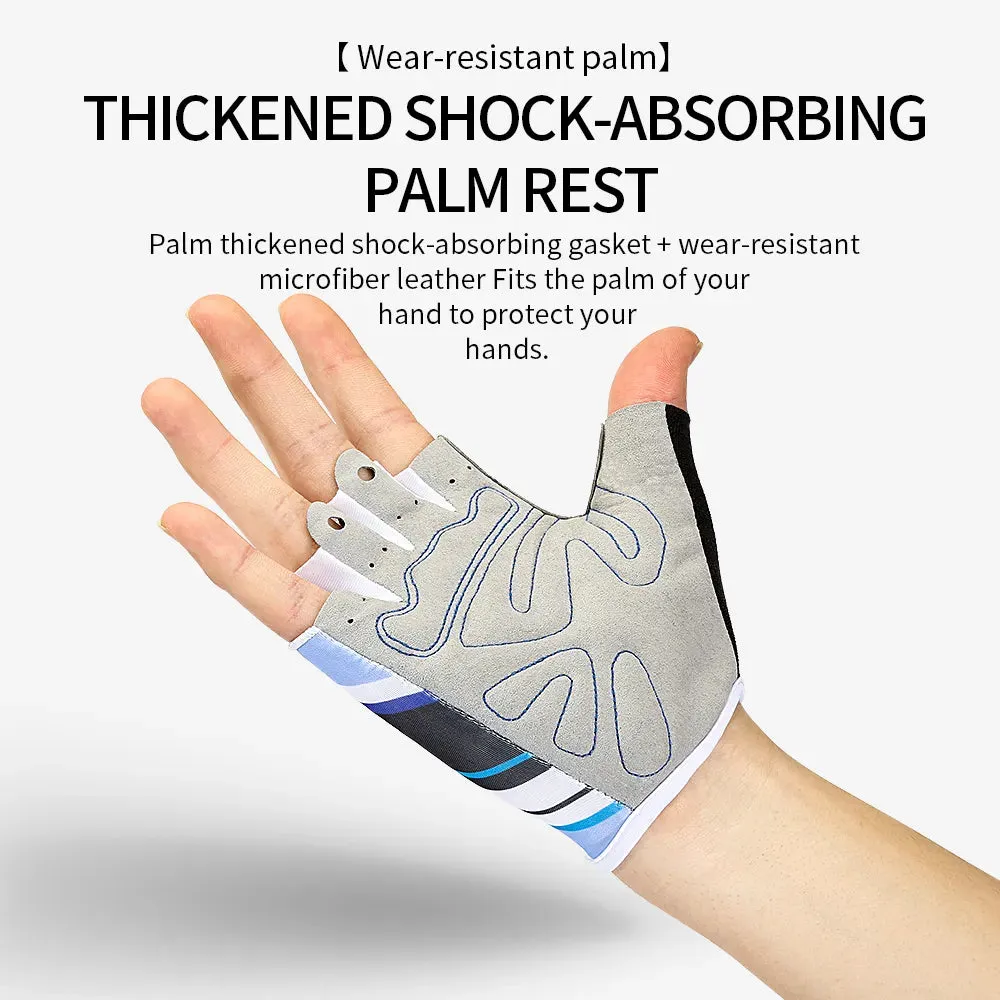 Outdoor Sports Cycling Gloves Half-Finger Men and Women Anti-slip Breathable Non-Slip Short-Finger Bicycle Motorbike Gloves