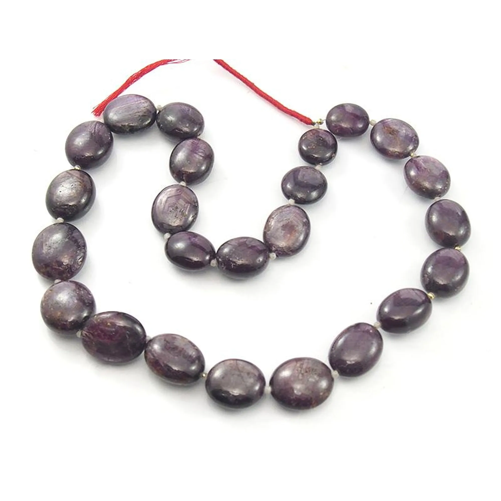 Ruby Star Smooth Oval Strand