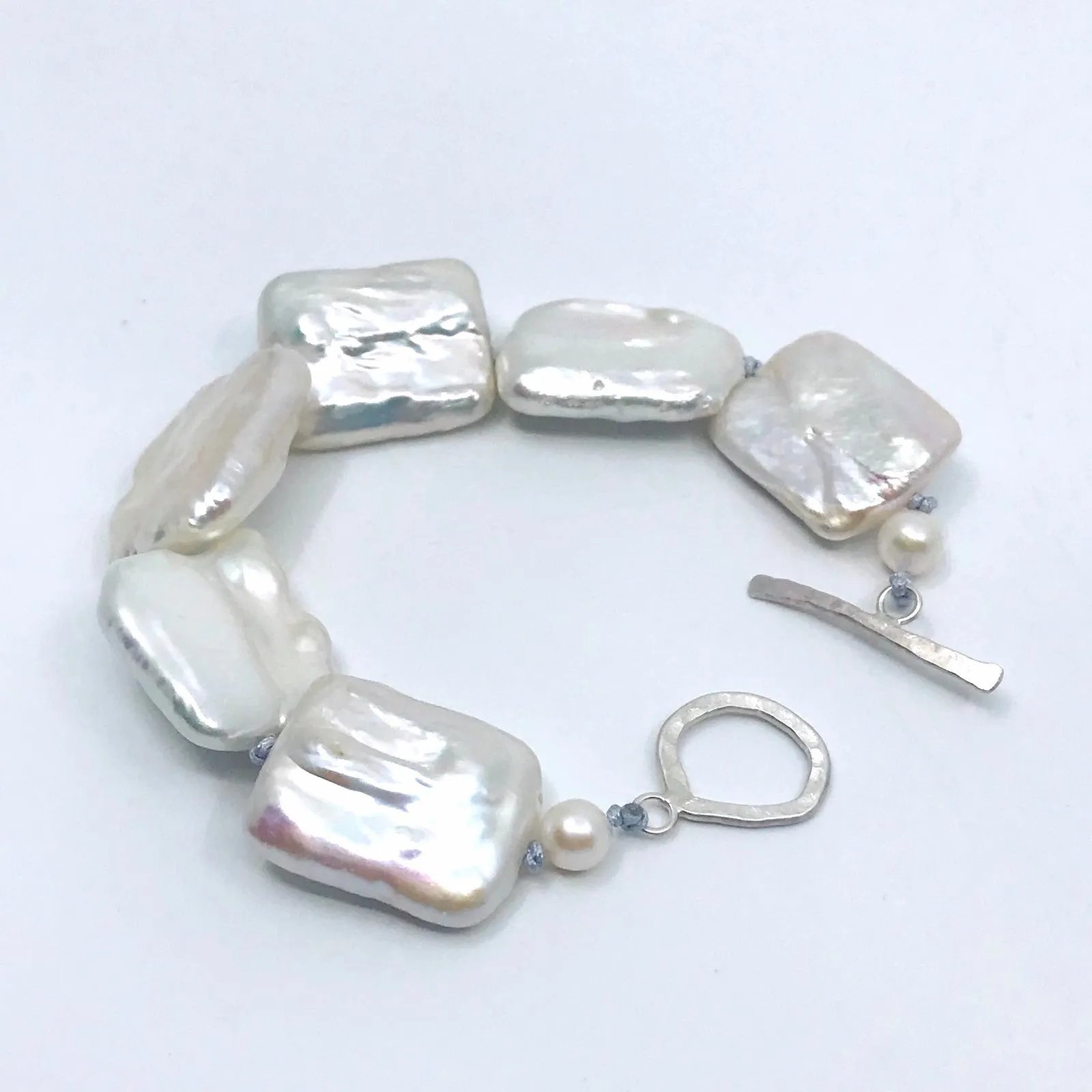 Square Baroque Pearl Bracelet by Soma Mo