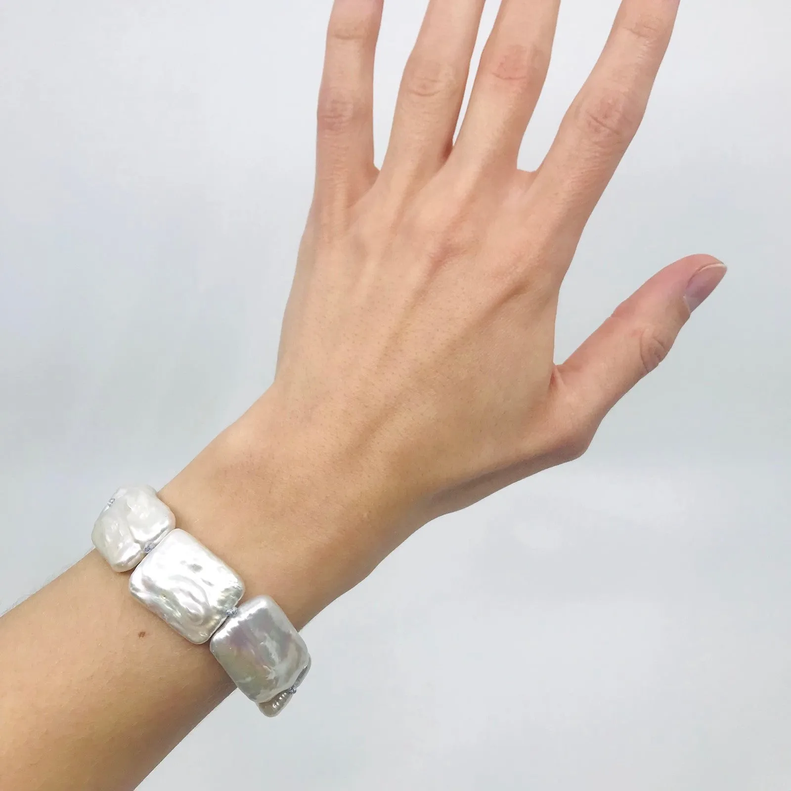 Square Baroque Pearl Bracelet by Soma Mo