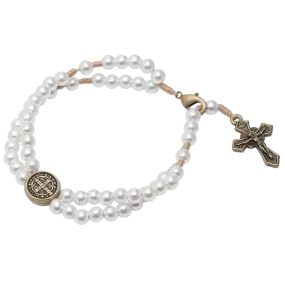 St. Benedict Medal Rosary Bracelet