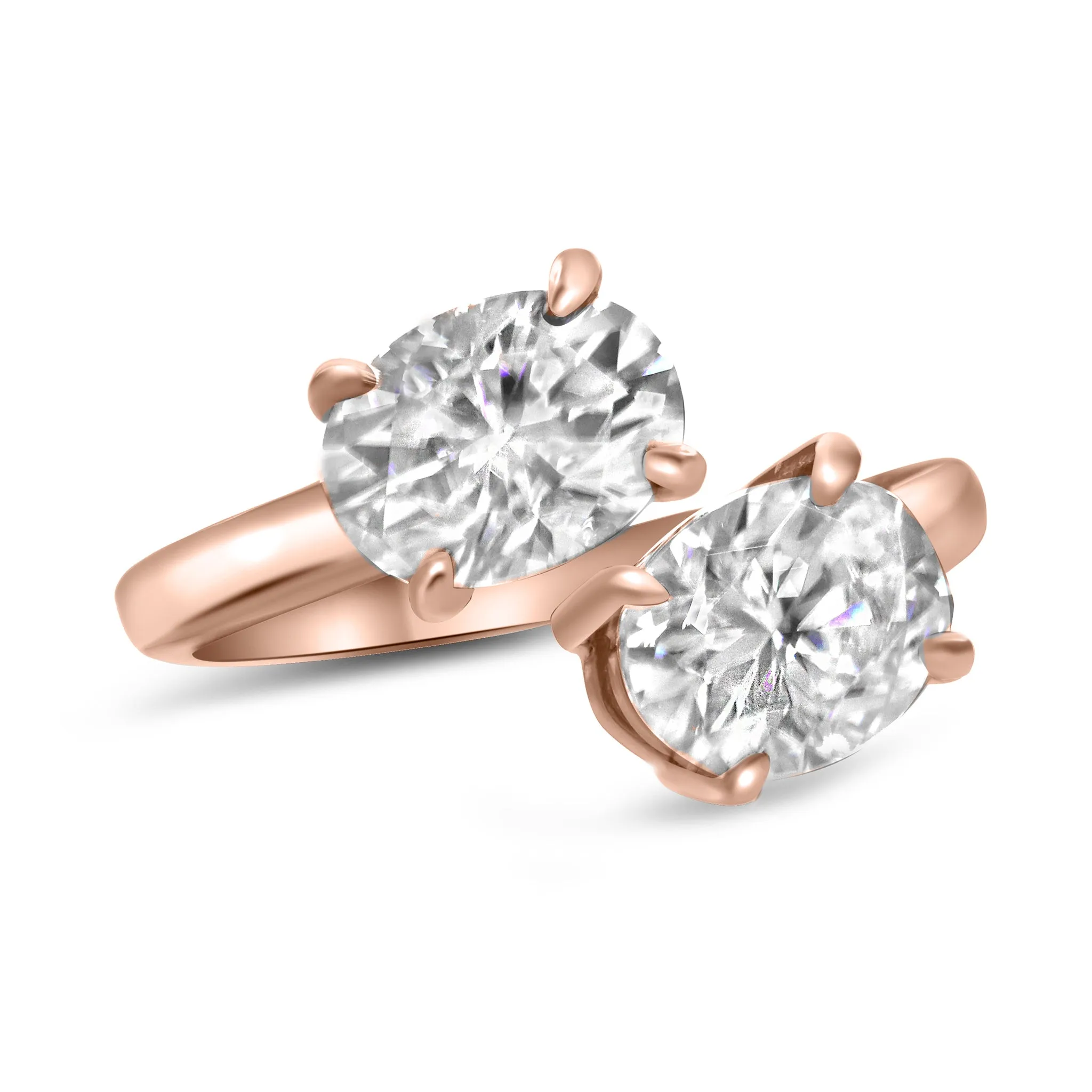 Tamara Toi Et Moi| Oval Moissanite Engagement Ring
